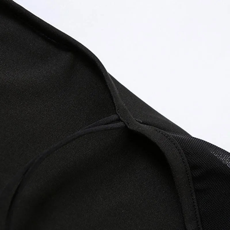 New Trend Mesh Halter Bodysuit
