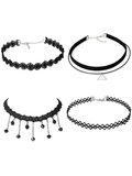 Simple Black Choker Set