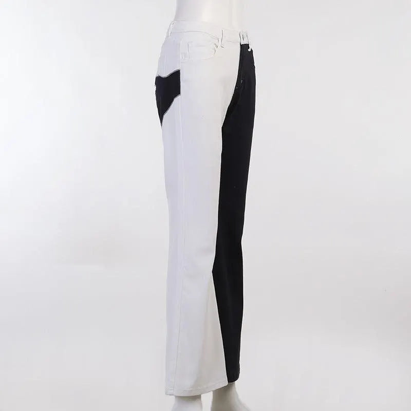 Contrast Palm Patch Embroidered Pants