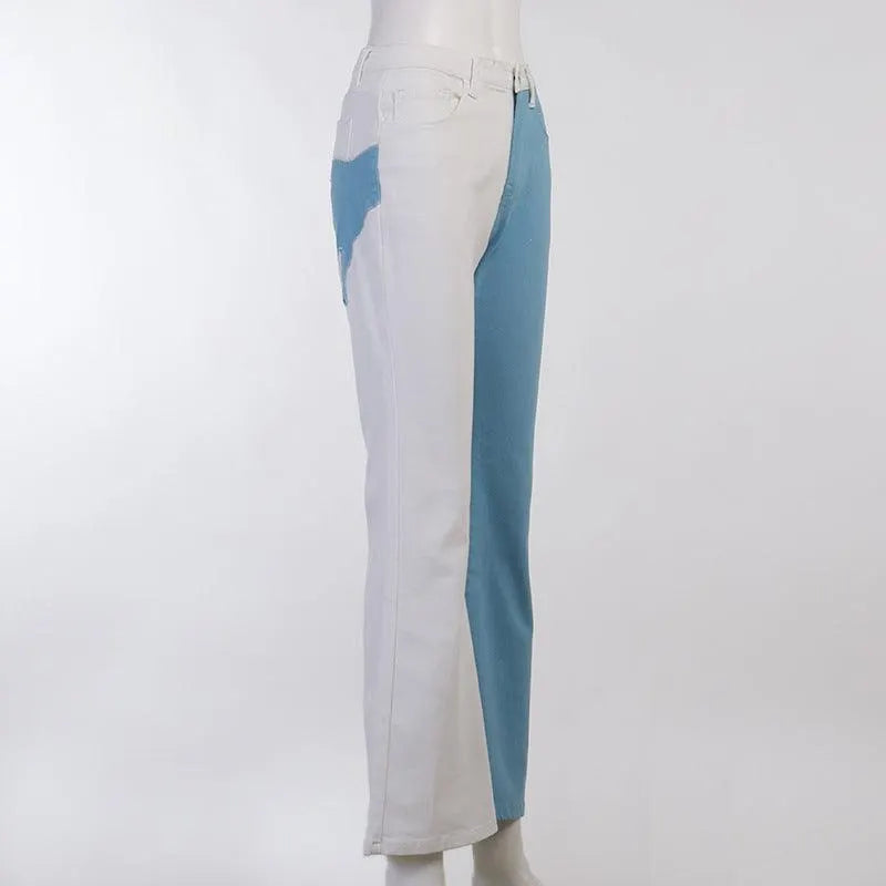 Contrast Palm Patch Embroidered Pants