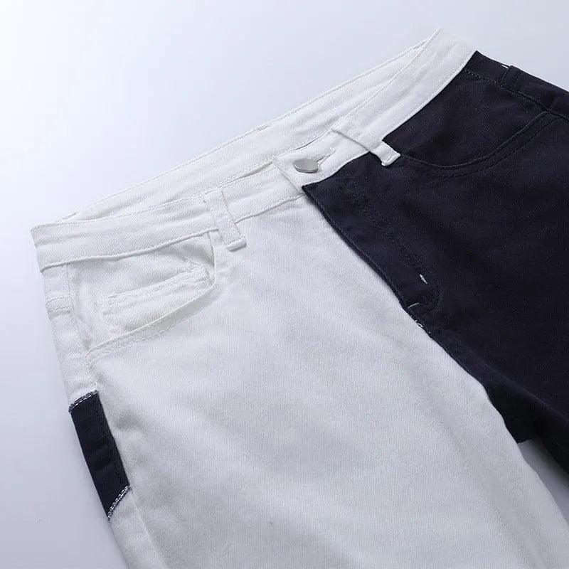 Contrast Palm Patch Embroidered Pants