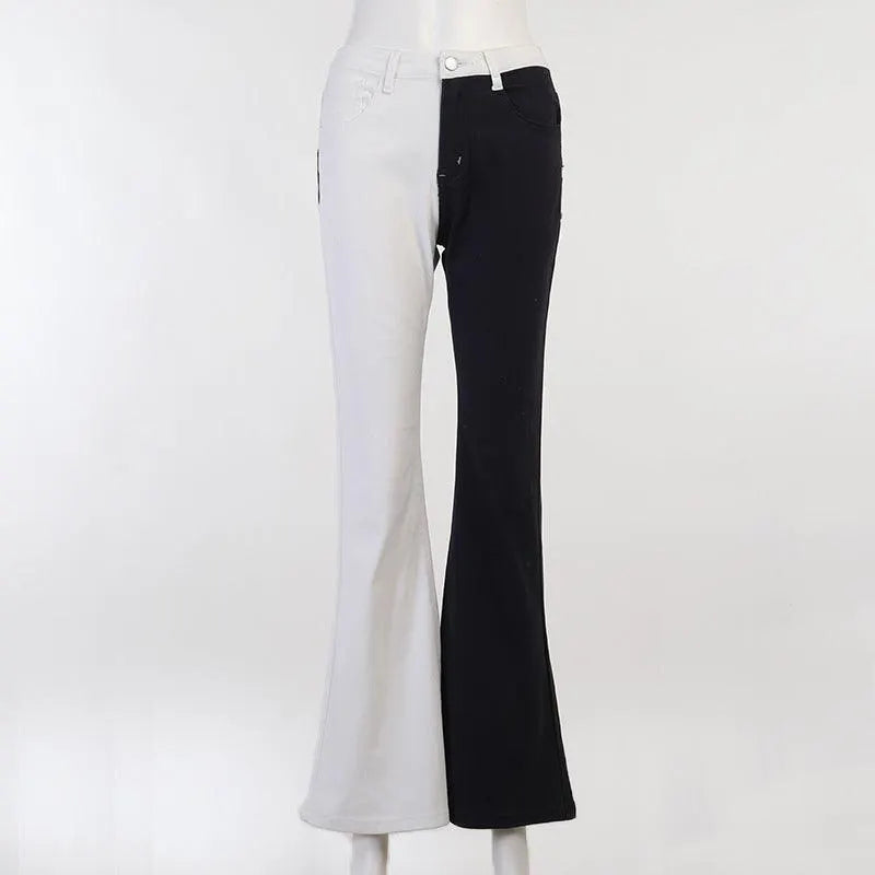 Contrast Palm Patch Embroidered Pants
