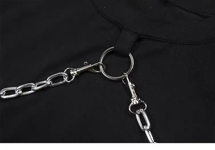 Gothic Grunge Chain T-Shirt