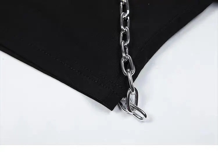 Gothic Grunge Chain T-Shirt
