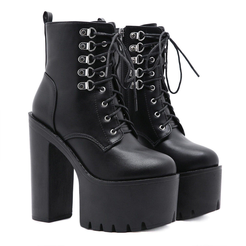 Platform Lace Up Boots