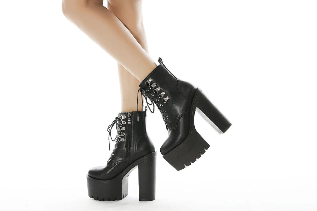 Platform Lace Up Boots