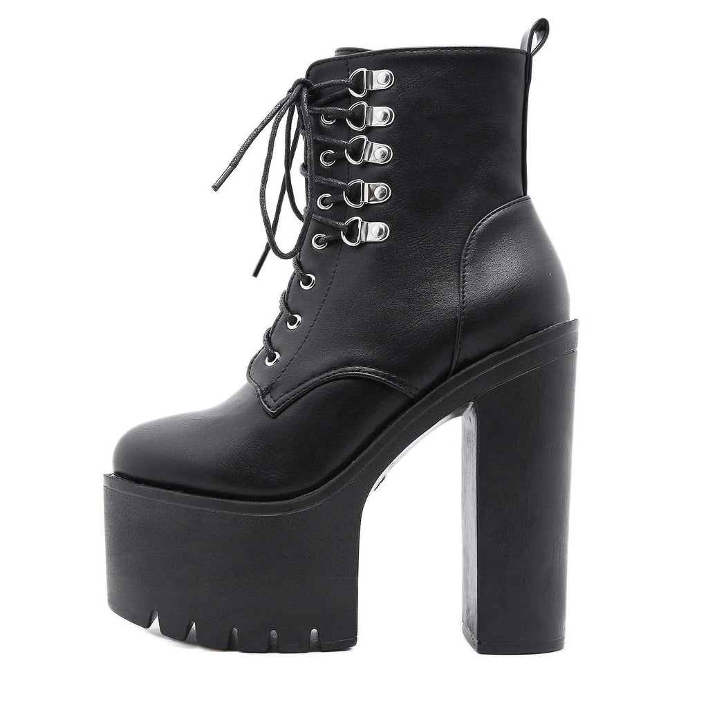 Platform Lace Up Boots