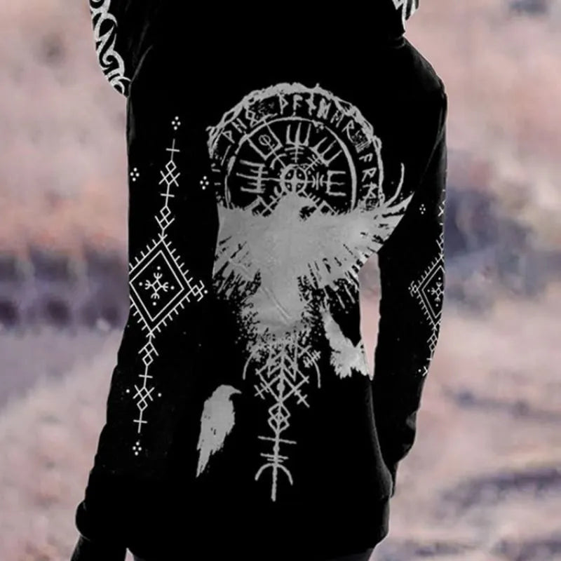 Viking Totem Vintage Hoodie