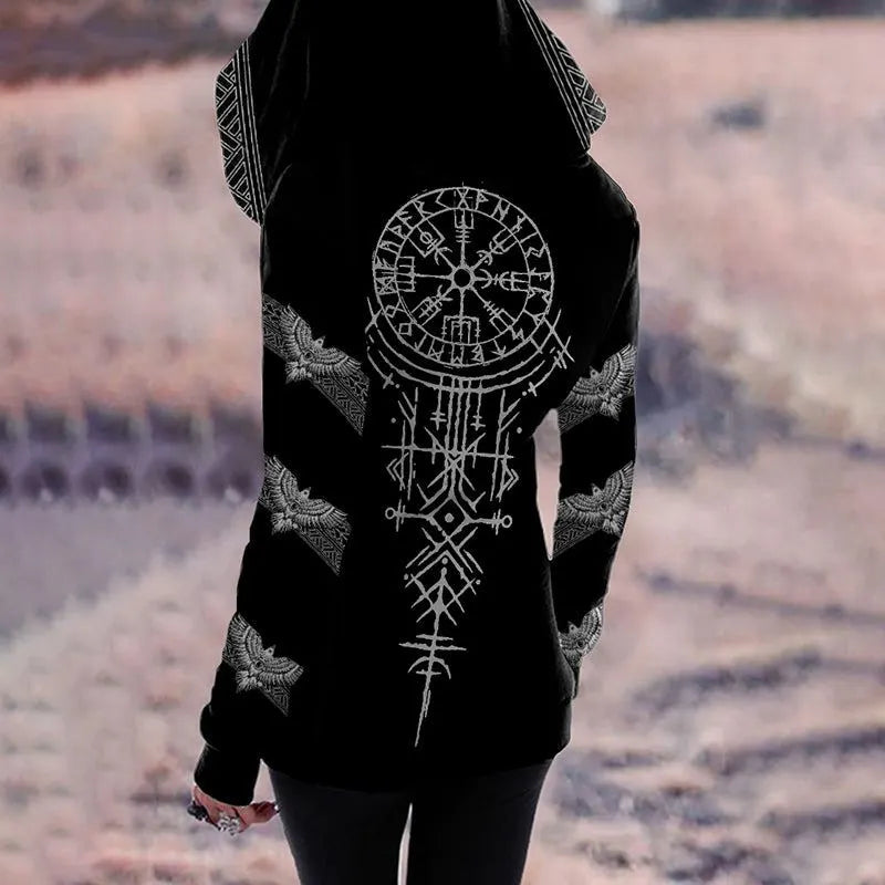 Viking Totem Vintage Hoodie
