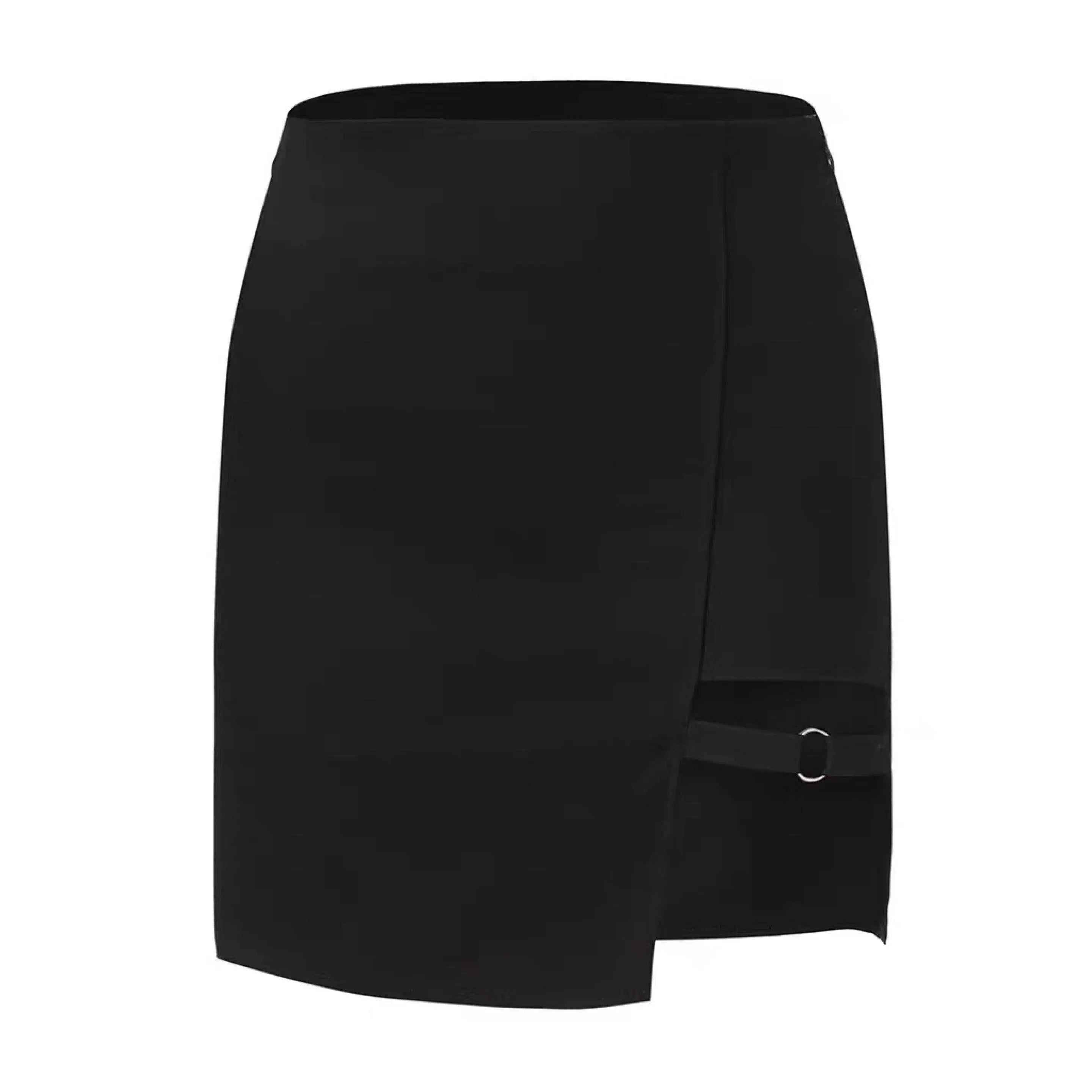 Dominate Asymmetric Goth Skirt