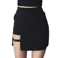 Dominate Asymmetric Goth Skirt