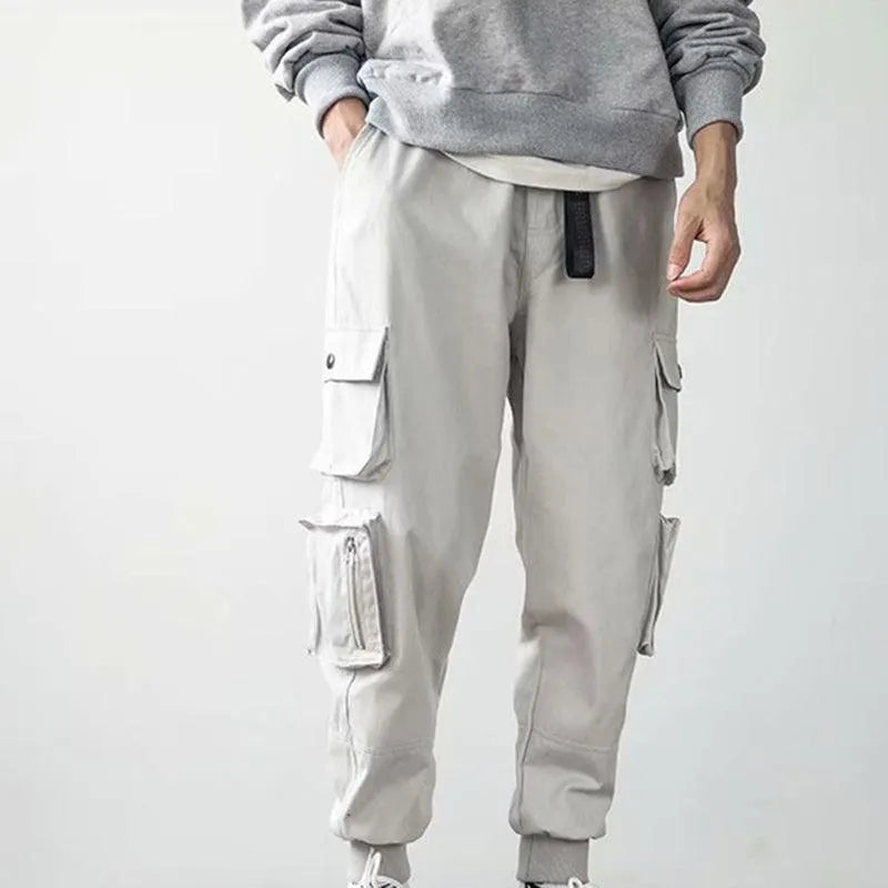 Multi Zipper Pockets Jogger Pants