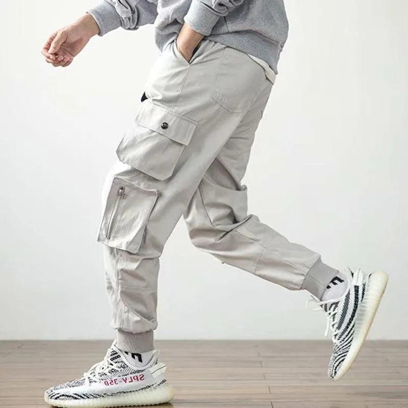 Multi Zipper Pockets Jogger Pants