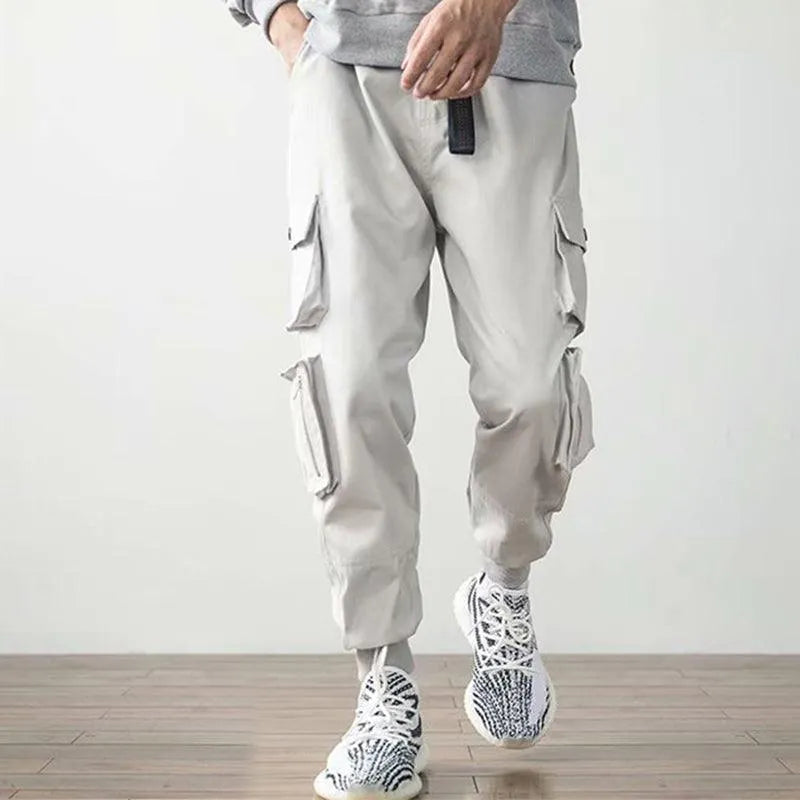 Multi Zipper Pockets Jogger Pants