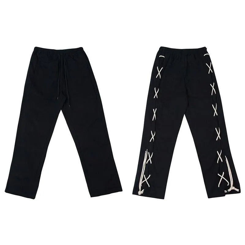 Drawstring Wide Leg Pants
