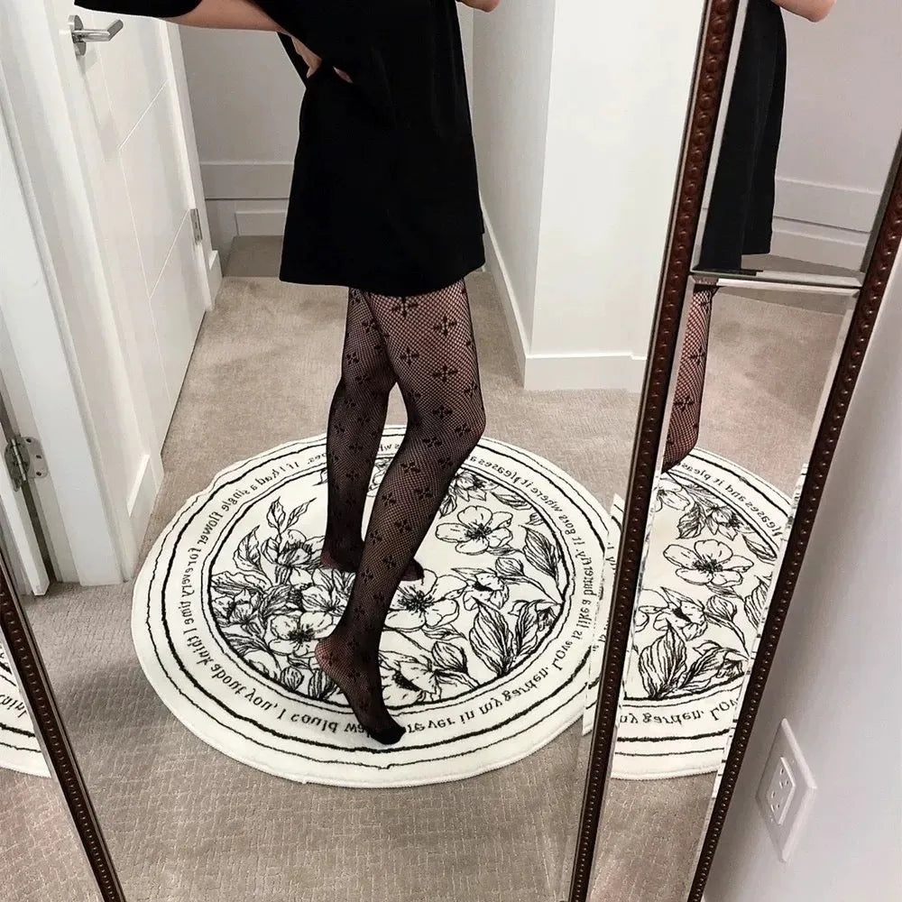 Cross Fishnet Stockings
