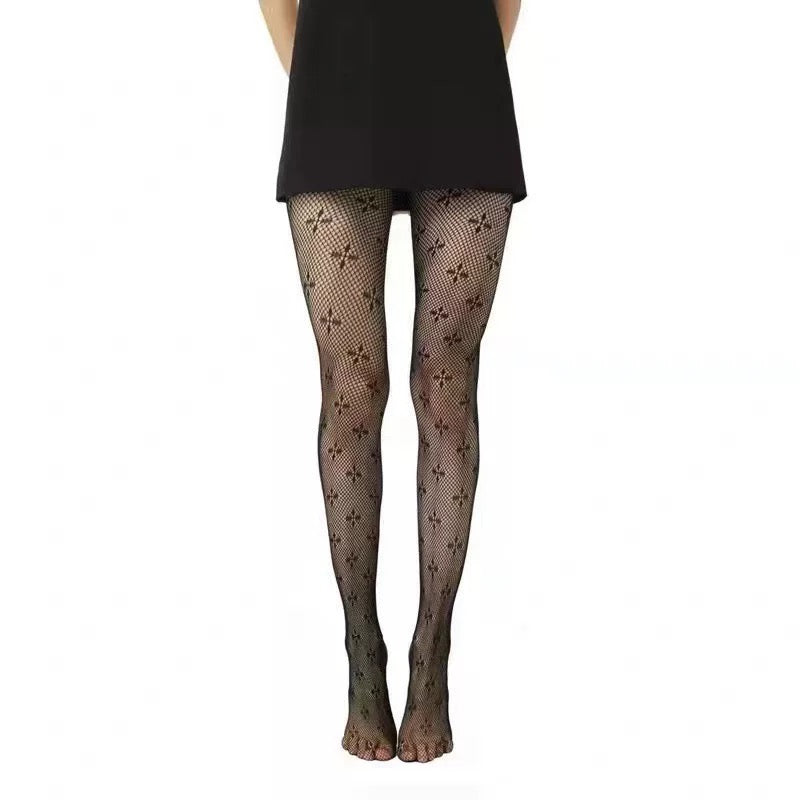 Cross Fishnet Stockings
