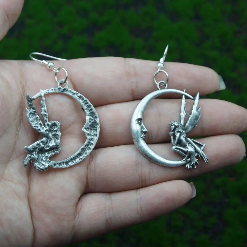 Witchcraft Crescent Fairy Earrings