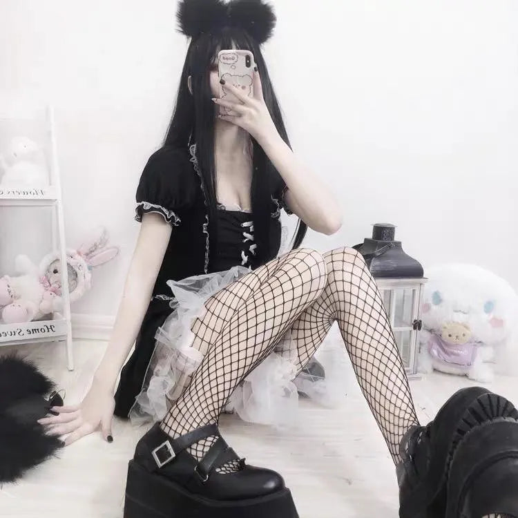 Fishing Net Tights Socks