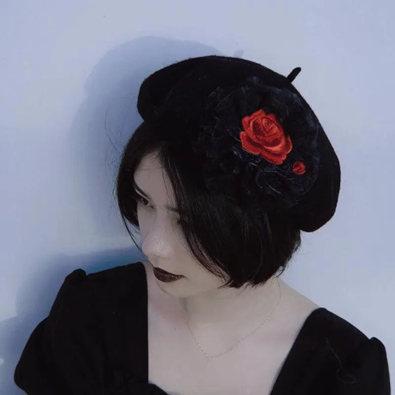 Chain Rose Beret