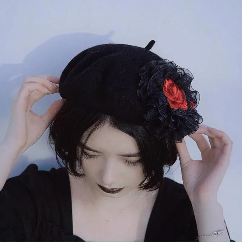 Chain Rose Beret