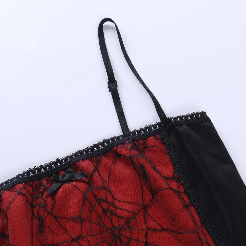 Gothic Cobweb Lace Top