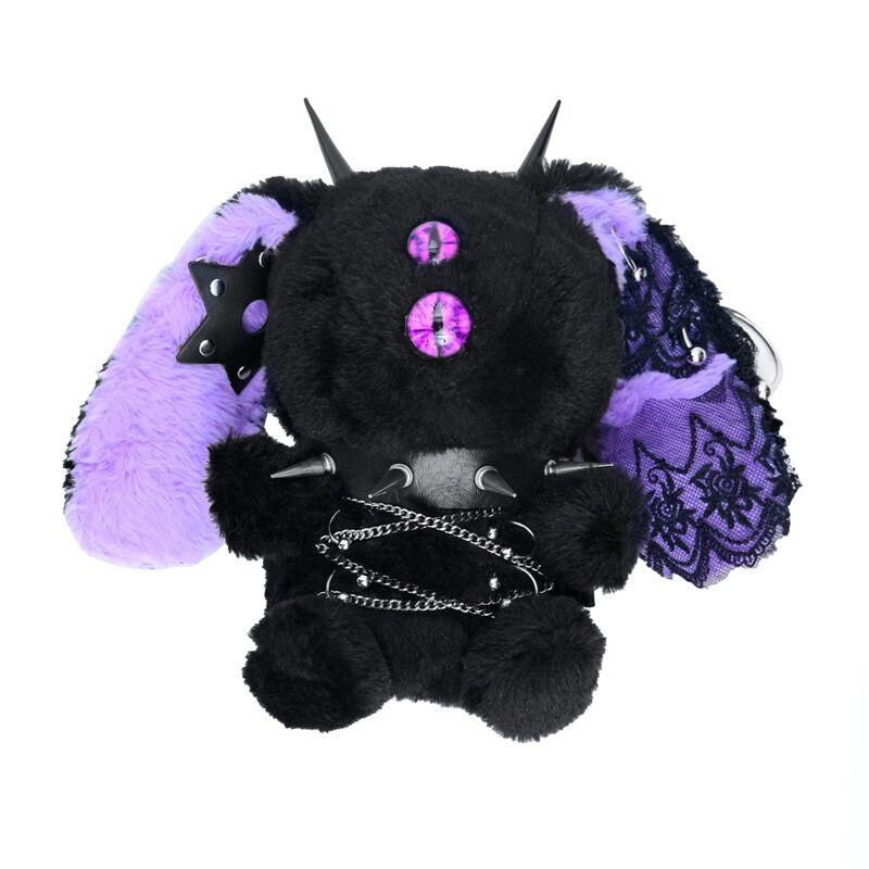 One-Eyed Doll Gothic Dark Plush Rabbit Crossbody Bag