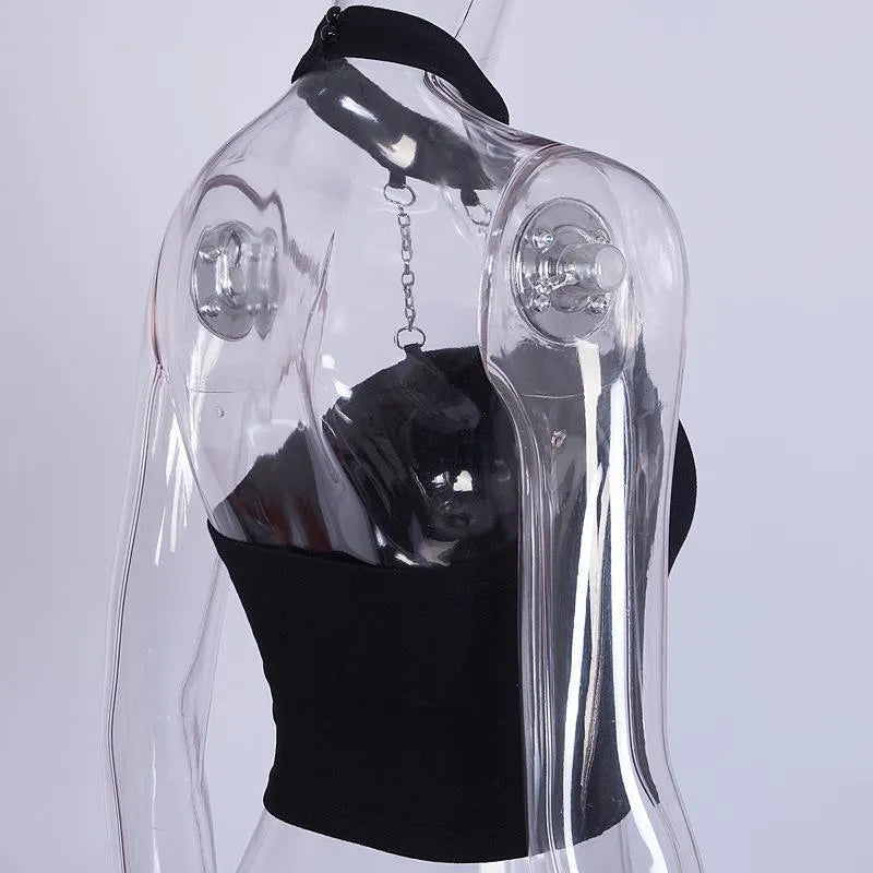 Chained Backless Top