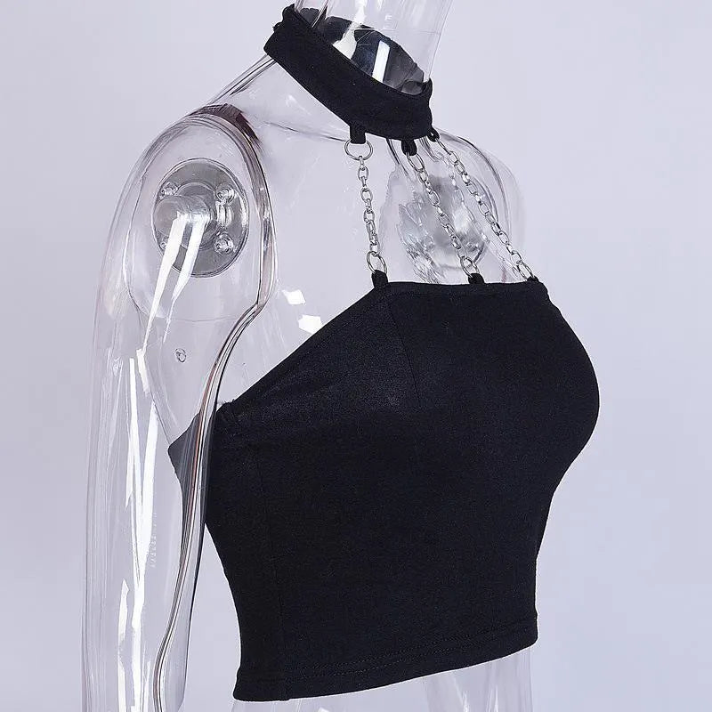 Chained Backless Top