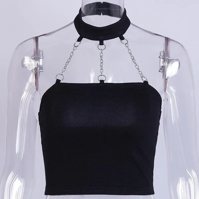 Chained Backless Top