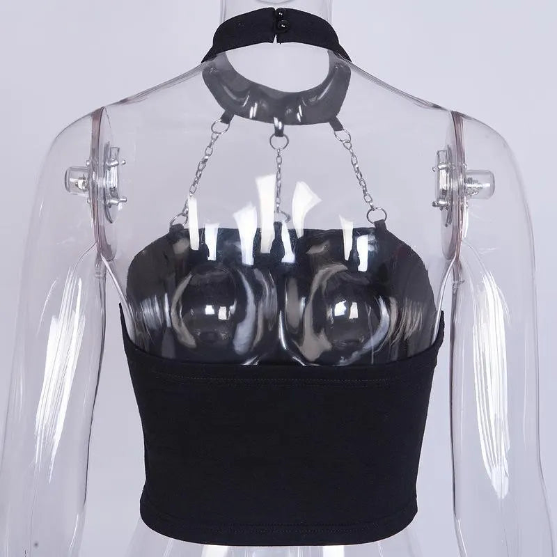 Chained Backless Top