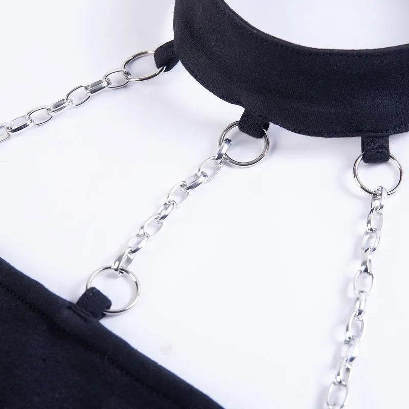 Chained Backless Top