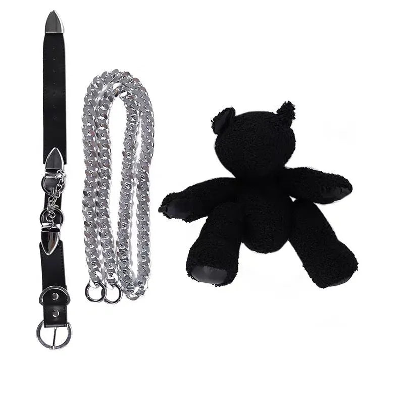 It's My Way Bear Chain Plush Bag