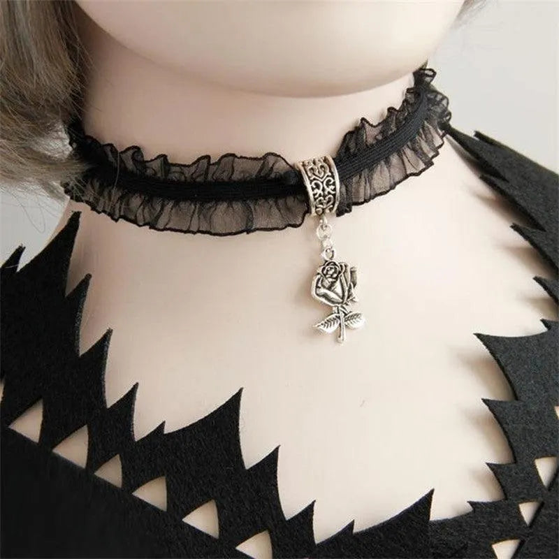 Lace Rose Choker
