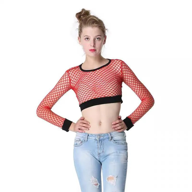Mesh Long Sleeves Shirt