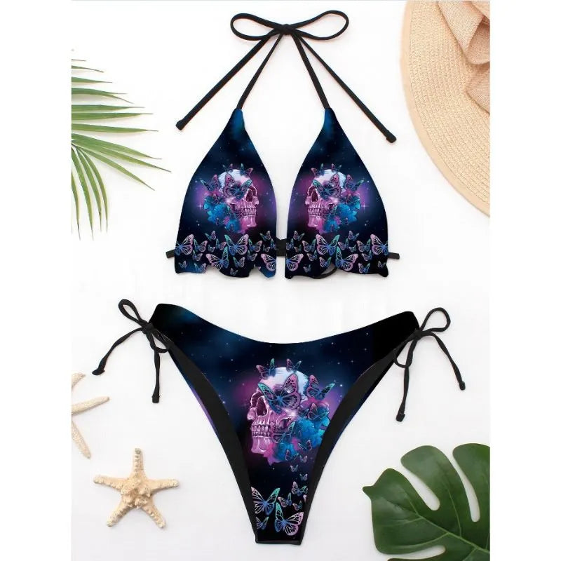 Punk Skull Bikini Set