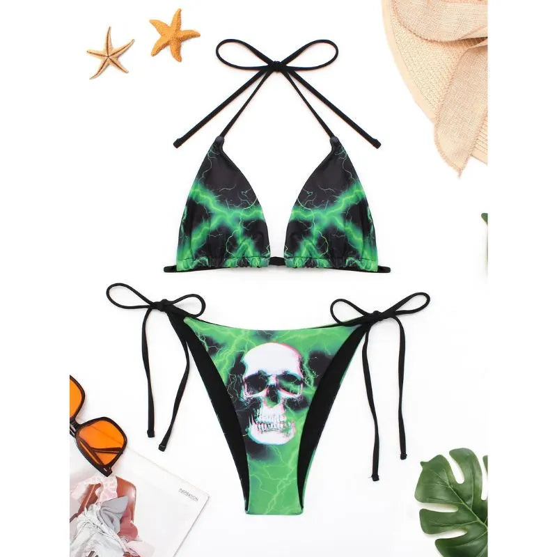 Punk Skull Bikini Set