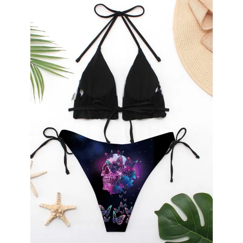 Punk Skull Bikini Set