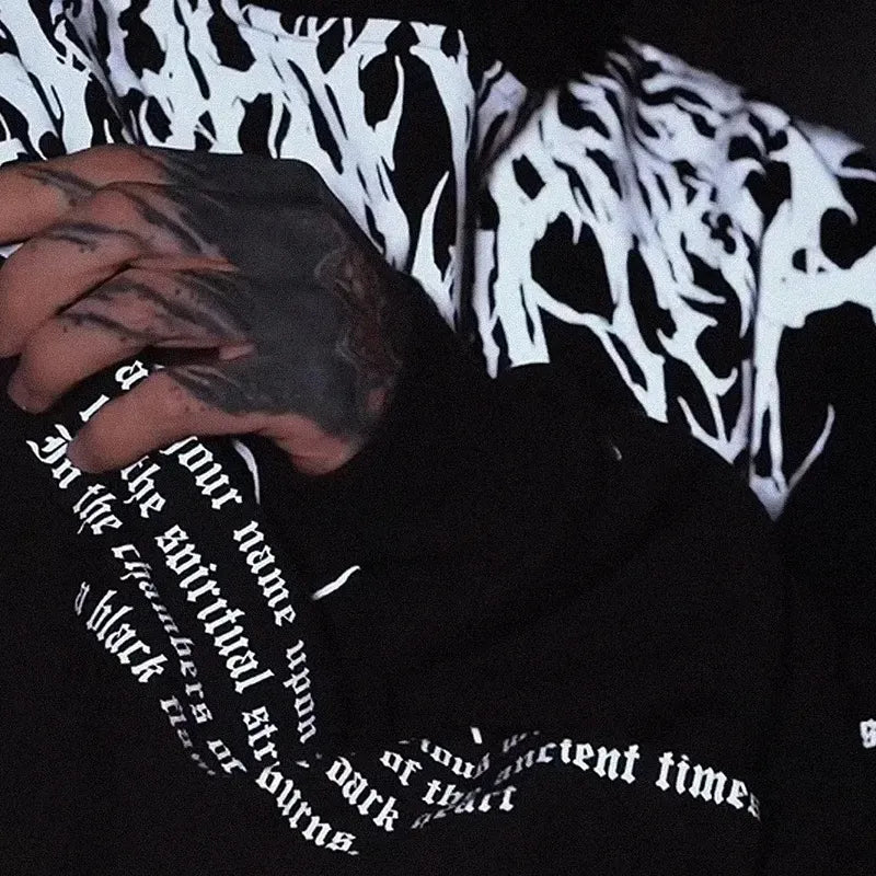 Gothic Viking Totem Pullover Hoodie