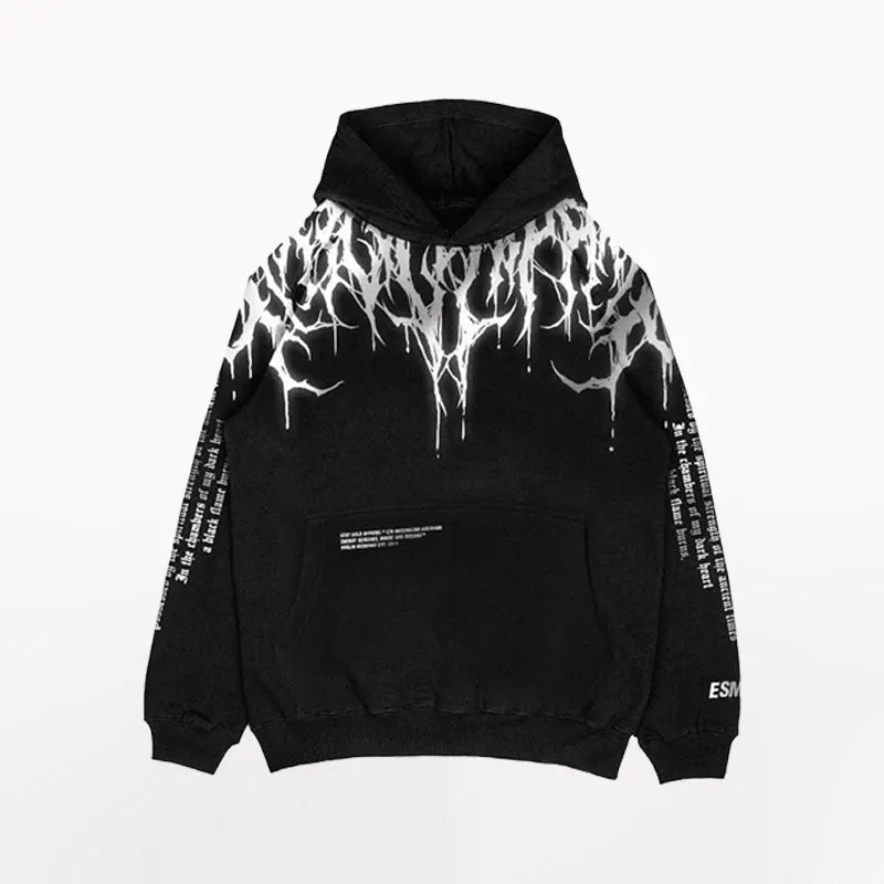 Gothic Viking Totem Pullover Hoodie