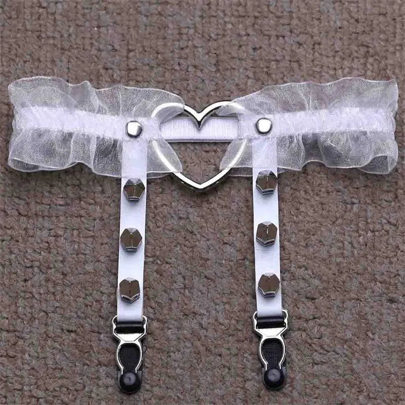 Heart Lace Garter Belt