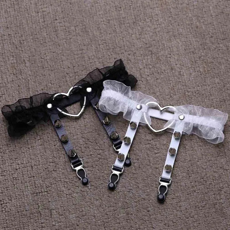 Heart Lace Garter Belt