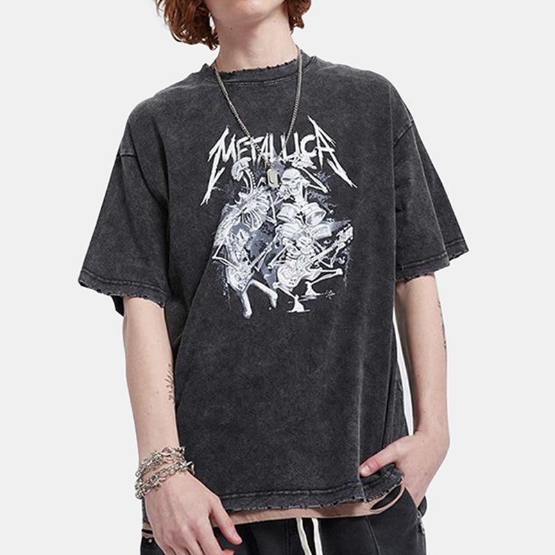 Embroidery Street Wear Men T-shirts