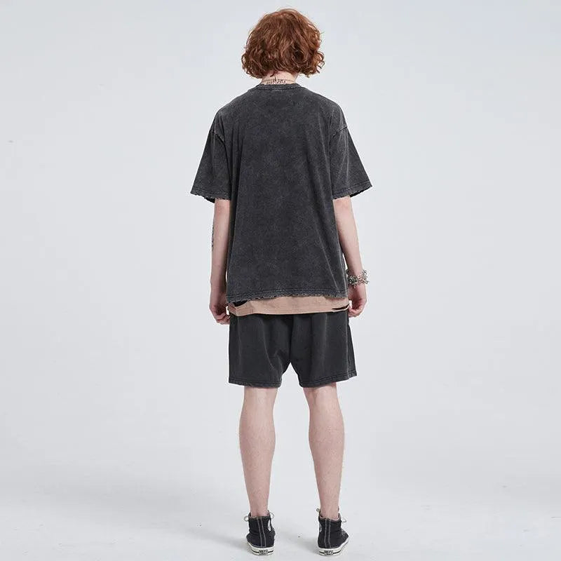 Embroidery Street Wear Men T-shirts