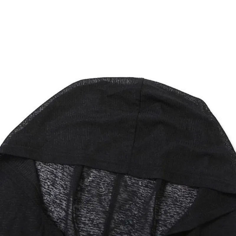 Hooded Hollow Out Knit Dress