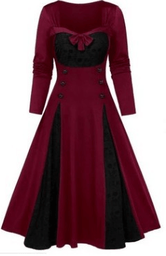 Lace A-line Dress