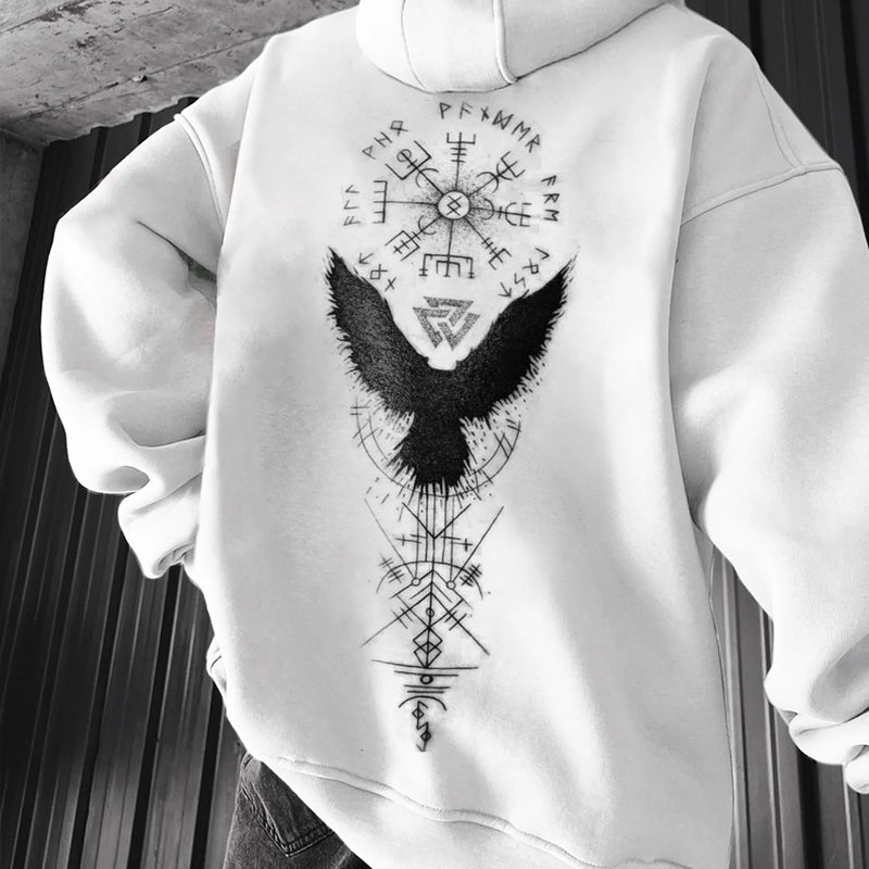 Punk Viking Totem Pullover Hoodie