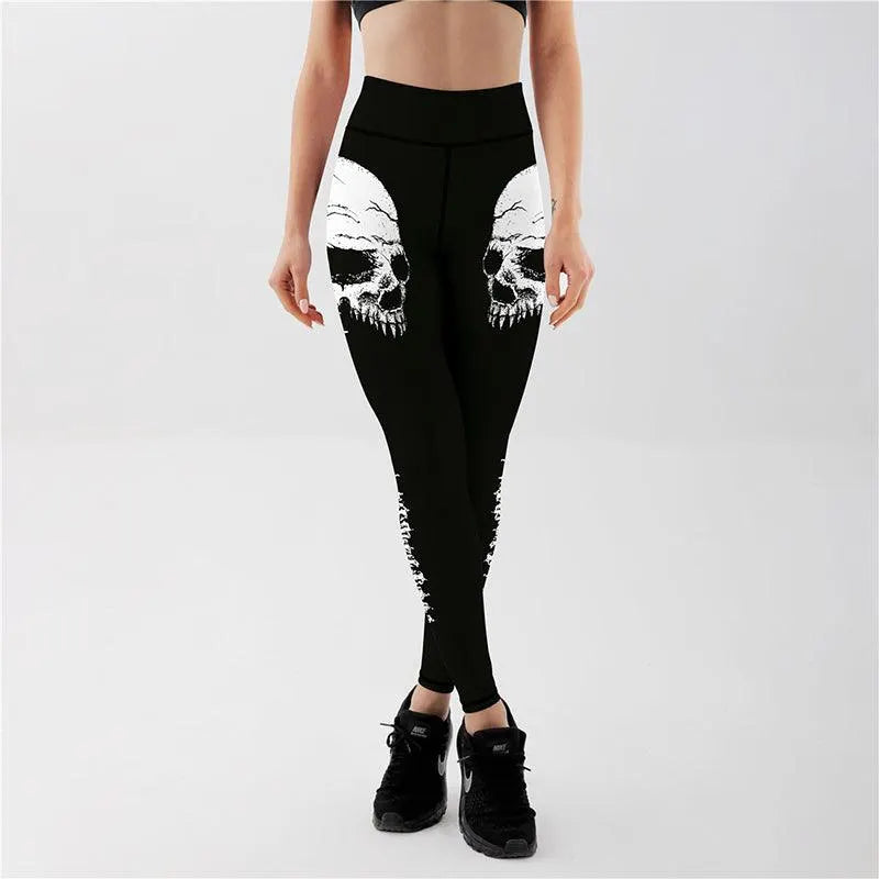 Skeleton Skull Yoga Leisure Leggings