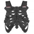 Sternum Embroidery Skeleton PU Vest