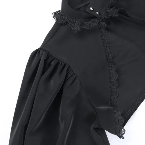 Gothic High Neck Laced Top